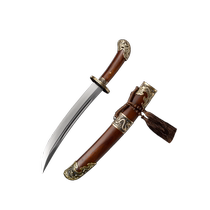 Longquan Deyuan sword short knife outdoor embroidered spring knife short sword Yanling knife self-defense cold weapon unedged