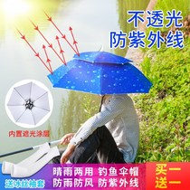Umbrella hat Womens summer sun protection umbrella wearing a sessile umbrella umbrella hat head-mounted summer head umbrella hat rainproof
