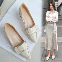 Tidal Temperament Custard With Genuine Leather Single Shoes Woman 2022 Fall New Womens Shoes Fashion Coarse Heel Heels