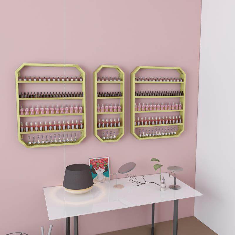 New RED MEDECOR STORE IRON ART MERYL NAIL POLISH RUBBER NAIL POLISH SHELF WALL-MOUNTED WALL SET OBJECTS SHELF