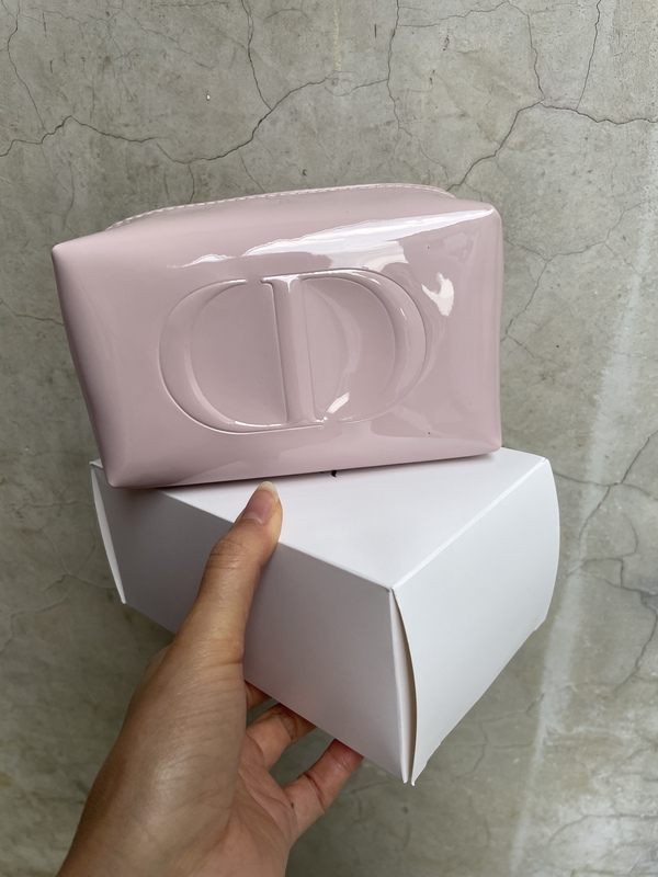 Free Shipping! Dior Pink Pu Leather Makeup Clutch Storage Bag Key Coin Purse Free Shipping! Dior Pink Pu Leather Makeup Clutch Storage Bag Key Coin Purse