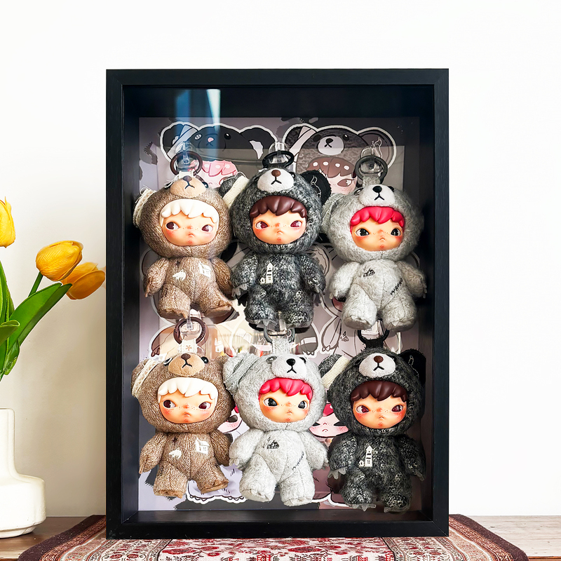 Ono Hirono Road Log Series Plush Doll Storage Display Box Display Frame Glass Pull-Out Photo Frame