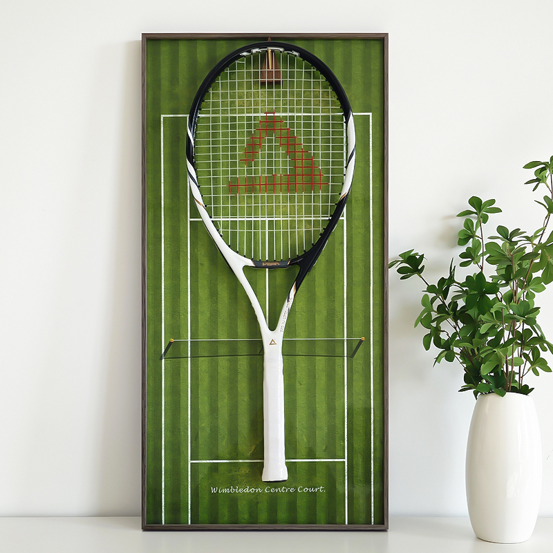 Grand Slam Tennis Racket Display Decorative Painting Storage Collection Photo Frame Tennis Racket Stand Australian Open French Open Wimbledon Us Open Grand Slam Tennis Racket Display Decorative Painting Storage Collection Photo Frame Tennis Racket Stand Australian Open French Open Wimbledon Us Open