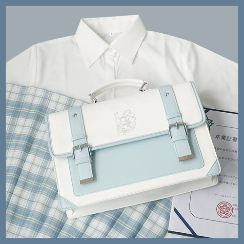 Оригинальная японская студенческая юбка в складку, портативная сумка через плечо на ремне, японские и корейские, надевается на плечо