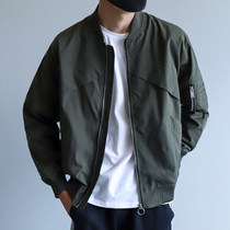 Tide brand it neith BIAS plus velvet jacket mens autumn and winter Korean overalls baseball uniform collar plus size jacket