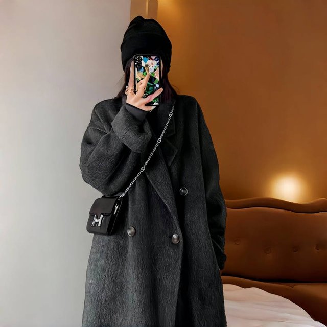 Women's yak velvet Korean style high-end and temperamental woolen jacket