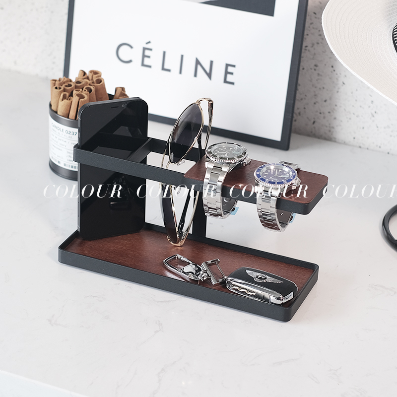 Color Modern Nordic Model Home Entryway Cabinet Hat Key Holder Mobile Phone Men's Sunglasses Decorative Ornament Set
