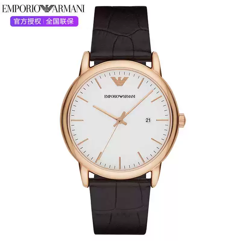 Armani, мужские часы, модный тонкий календарь, кварцевый ремень, простой и элегантный дизайн