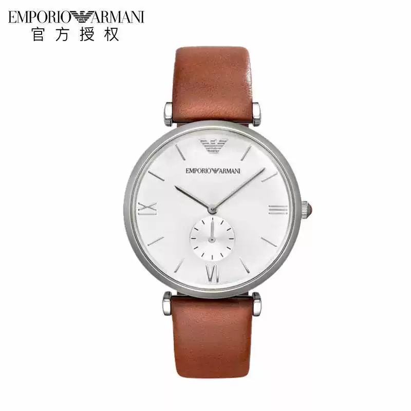 Armani, мужские часы, модный тонкий календарь, кварцевый ремень, простой и элегантный дизайн
