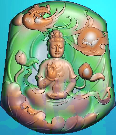 Lotus leaf lotus leaf Phoenix is sitting Guanyin brand of fine carving picture Net bottle Bodhisattva jade Jade Sculpture Grey Plot Sit in Guanyin 0271