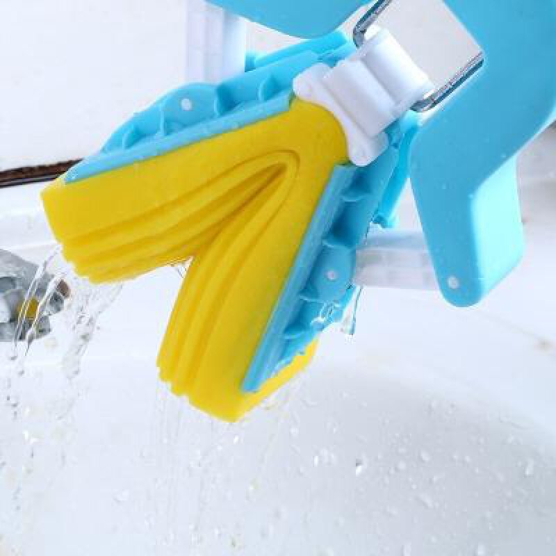 Water Suction Sponge Mop Free Hand Wash Rotary Folio Squeeze Water Home Ground Mop Dry And Wet Adhesive Cotton Mop 