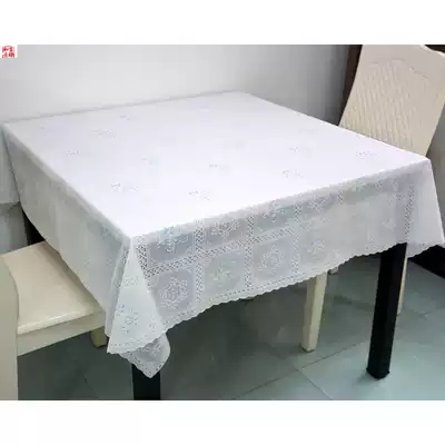 Waterproof, anti-scalding, oil-proof, wash-in plastic tablecloth Square small square table tablecloth Household placemat 
