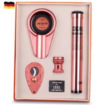 Cigar Scissors 4 Pieces Suit Cigar Ashtrays Cigar Tube Snow Eggplant Smoke Toli Box Bag