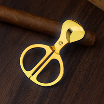 Cigar cutter stainless steel cigar cutter hand-held sharp blade cigar cutter golden classic cigar cutter