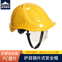 Portwest Durable Ventilated Breathable Belt Lens Helmet Light Head Protection Belt Jaw with helmet Construction site