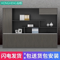 Shanghai office furniture File cabinet Wooden lockable file cabinet Data cabinet Confidential cabinet Bookcase Office cabinet