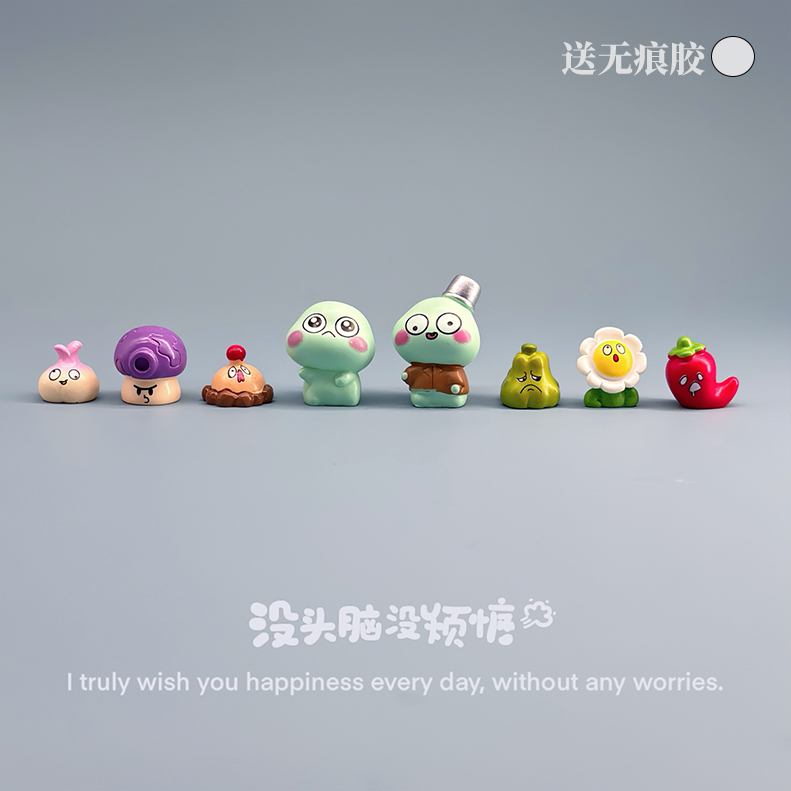 Cute Cartoon Plants Vs. Zombies Desktop Ornaments Office Workstation Screen Car Center Console Decorations