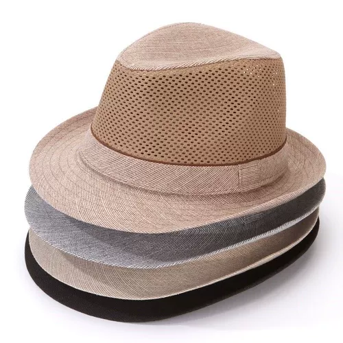 Мужская шапка, дышащая солнцезащитная шляпа для пожилых людей, для среднего возраста, защита от солнца