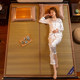 Summer Bamboo Mat for Sleeping Naked, Suitable for Student Dormitories, Single-Sided or Double-Sided, Foldable, Household Use, Ice Silk, Dual-Use for Winter and Summer, Straw Mat