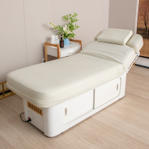 Special electric head-up and knee-down beauty bed for beauty salons Constant temperature heating physiotherapy massage bed Beauty and micro-surgery bed