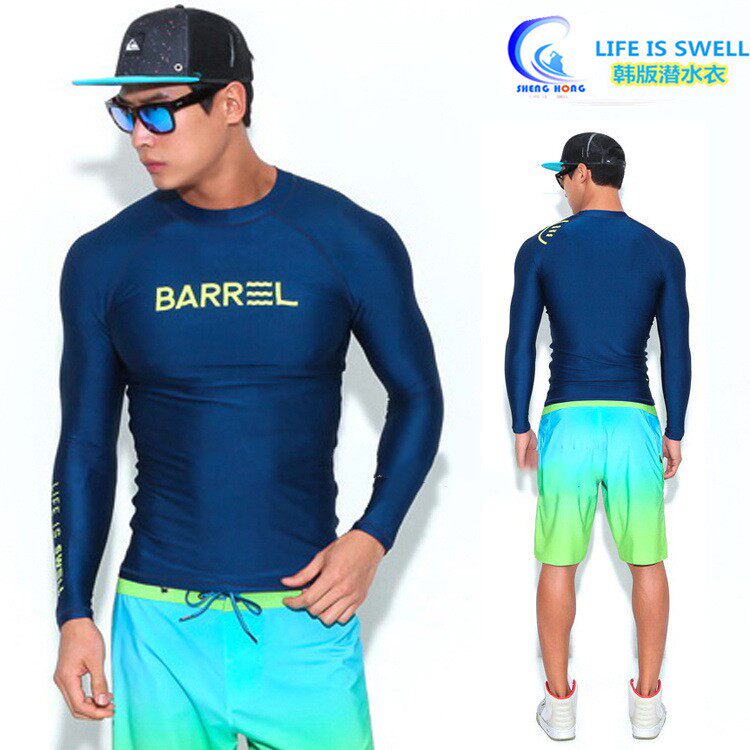 Barrel specialized jellyfish swimsuit male speed dry surf diving suit water skiing long sleeve shorts equipment