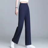 Брендовые штаны, высокая талия, свободный прямой крой