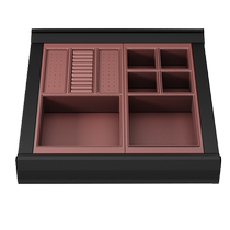 Wardrobe basket retractable multi-functional trouser rack slide home cloakroom pull-out hardware accessories leather jewelry box