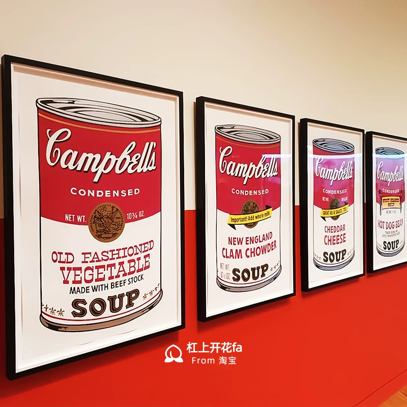 Картина в стиле Энди Уорхолла: банка супа Campbell, трендовая печать, развешанная картина для гостиной, декоративное искусство