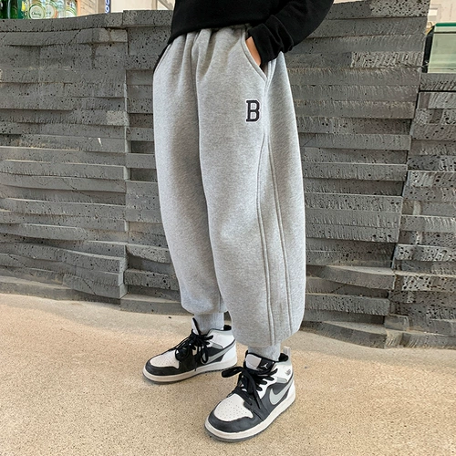 Детские бархатные демисезонные штаны для мальчиков, подходит для подростков, коллекция 2023, в западном стиле