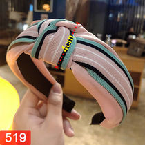 Hairband Korean version of the head buckle hair card sweet personality headdress simple headband sweet hairband female wide edge anti-slip adult