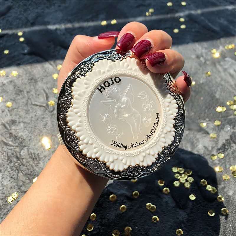 HOJO Angel Light Sense Makeup Dispersion Powder Oil Control Oil Coverage Uncard Powder Waterproof Persistent Anti-Sweat Repair Female Students