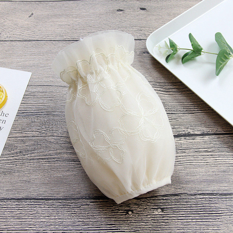 Short sleeve sleeveless female handcuff female winter style Fashion Beige 2021 New Double Lace Winter Short Edition Down Clothing