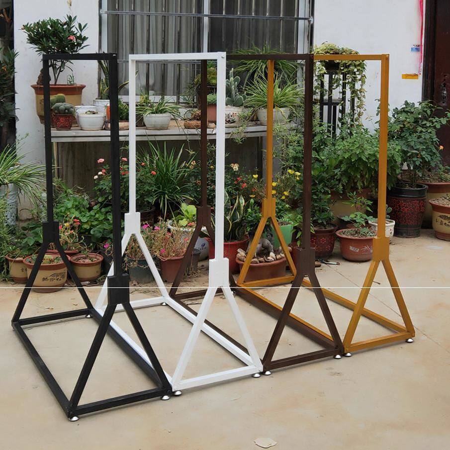 New Clothing Exhibition Rack Thickened Iron Art Indoor Shelf Not Dropping Lacquer Iron Shelf Landing Clothes Clothes and Men's and Men's Clothing Hanging Clothes