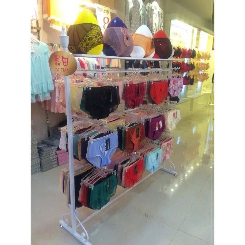 New Iron Art Briefs Shelves Shelves Bra Shelves Display Racks Lingerie Underwear Rack Style Middle Island Rack Underwear Hang