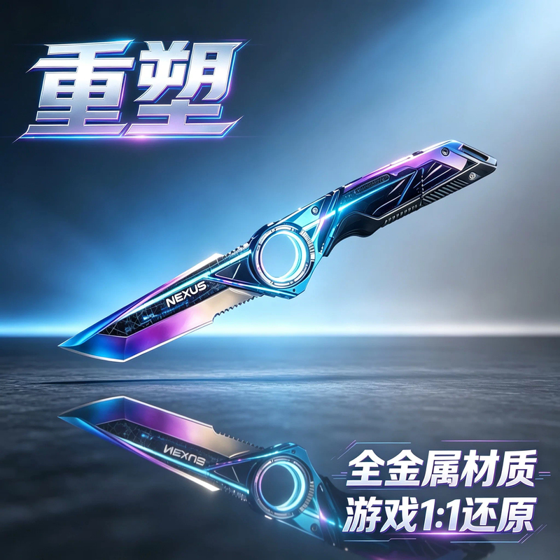 Reshaped New Knife Delta Operation Peripheral S11 Dark Star Polaris Set Unsharpened Alloy Model Toy