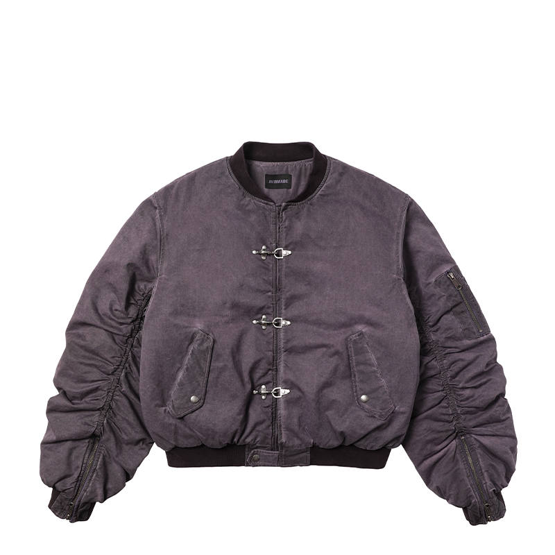 Avinmade/「Purple Lobster」Ma-1 Bomber Lobster Buckle Pilot Jacket Cotton Coat Avinmade/「Purple Lobster」Ma-1 Bomber Lobster Buckle Pilot Jacket Cotton Coat
