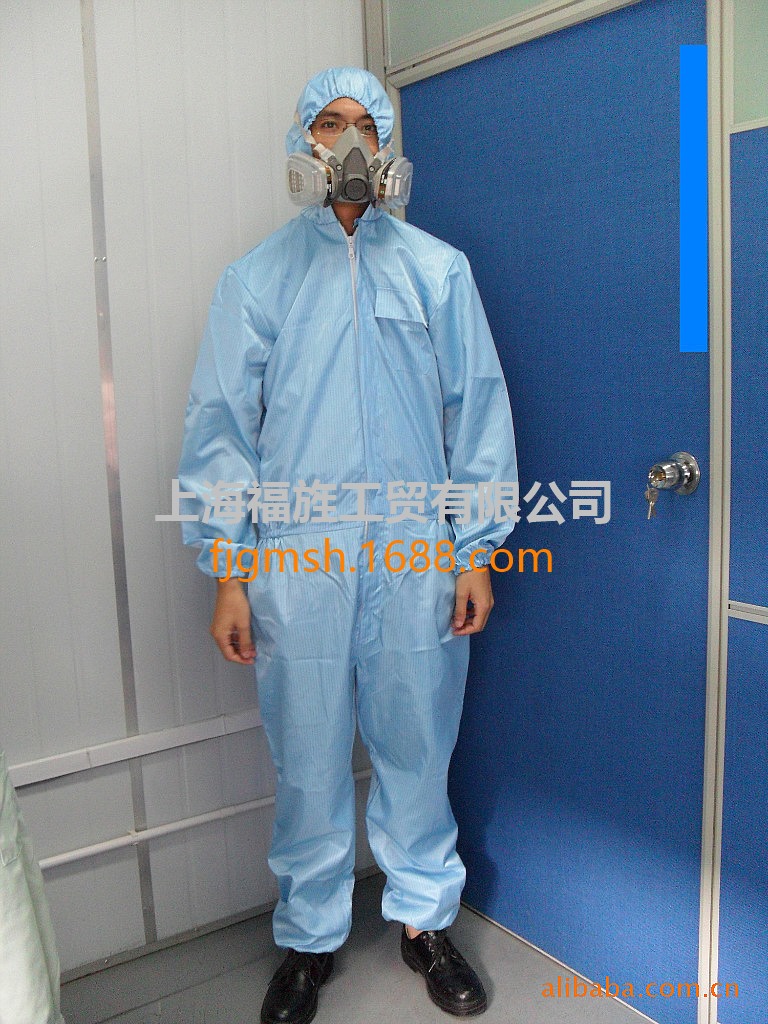 Anti-static and dustproof one-piece clothing hooded velcro multi-color anti-static hat professional custom spot can print LOGO