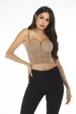 Женский корсет Bustier Braon Sexy Topped Top жилет