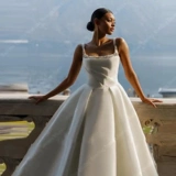 Атласные романтические свадебные платья сексуальные свадебные платья на заказ