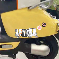  Electric car stickers body decals scratch occlusion cover decoration cute cartoon personality car waterproof sticker painting