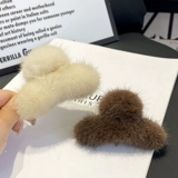 Заколка-крабик, плюшевая заколка для волос, акула, Южная Корея