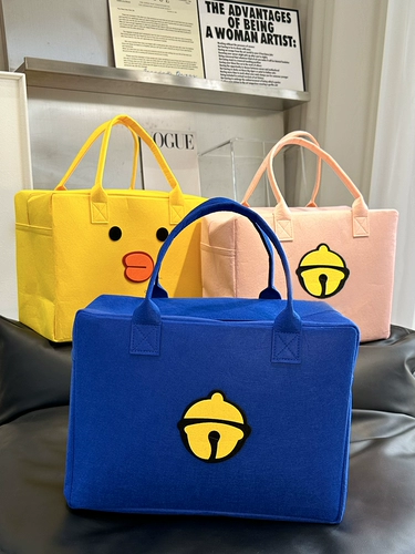 Мультяшная кукла для отдыха, чемодан, ящик для хранения, универсальная сумка-органайзер, модная большая льняная сумка