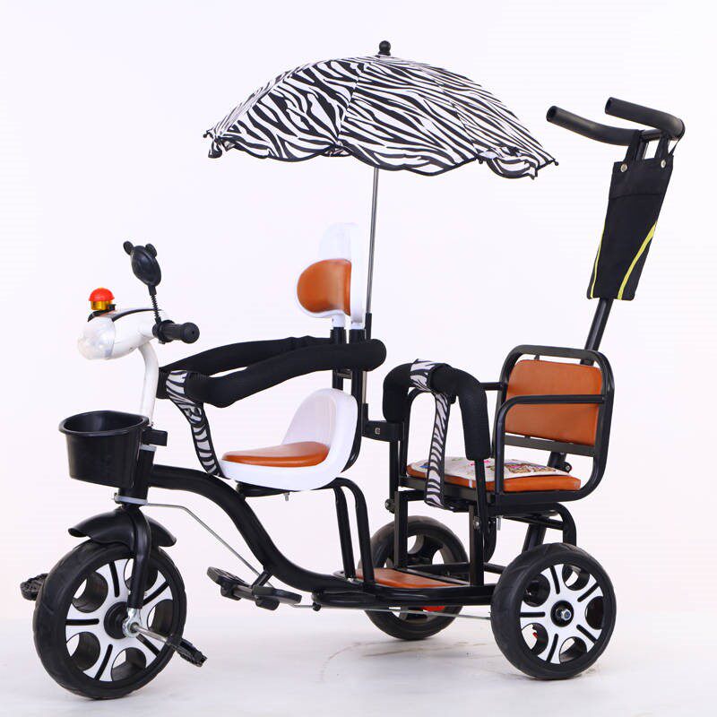 Child Tricycle Double Baby Bike Twin Trolley Baby Light Baby Carrier Big 1-3-6 years old