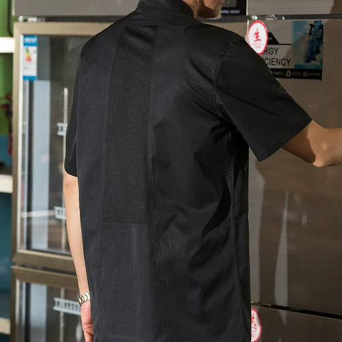 Высококачественная рабочая одежда шеф-повара тонкая воздухопроницаемая мужская отель с короткими рукавами