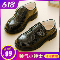 Boy Leather Shoes Spring 4 Soft-bottom 5 Elementary School Students 6 Breathable 7 Children 8 Cow Leather 9 Boys 10 Year 11 11 Genuine Leather 12 Children Shoes