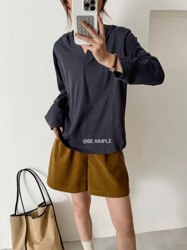 Hemp Yarn-Dyed Hooded Top, One Size Fits All