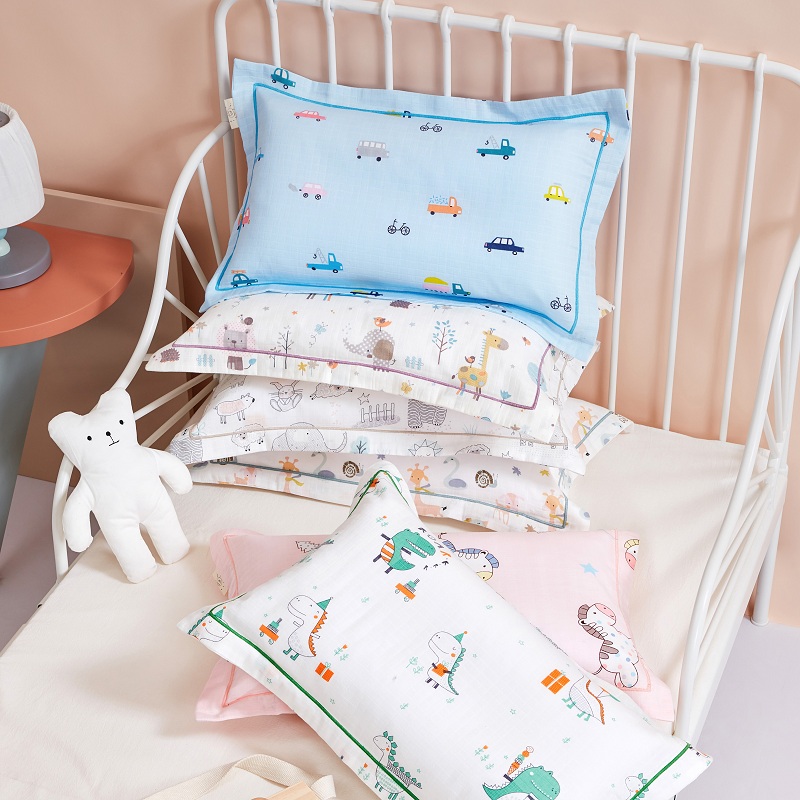 Child pillowcase pure cotton cartoon small number 30x50 baby Thai latex pillow headgear 40x60 small pillowcase 35x55