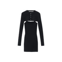New products for early autumn] alexanderwang Ms. Alexander Wang short cardigan two-piece dress