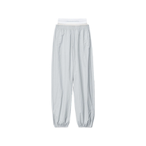 Selection 40% off] alexanderwang Ms. Alexander Wang logo underwear stacked with sweatpants and trousers