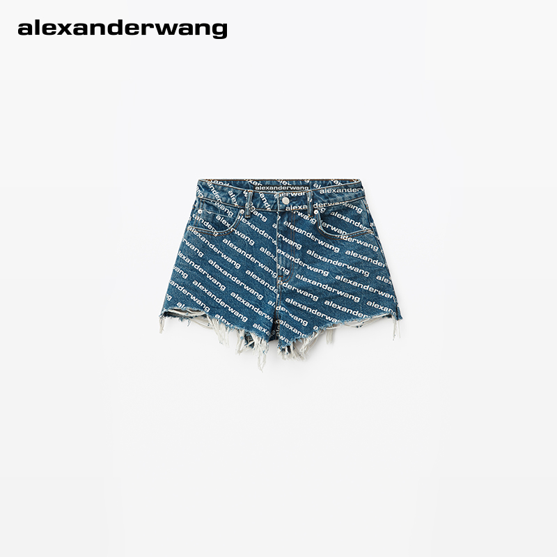 Alexanderwang Alexander King Lady high-waisted bite logo shorts